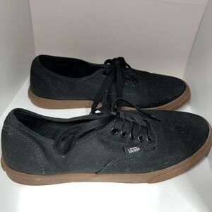 Black low top Vans